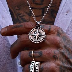 Title; 925K Handmade Compass Silver Necklace , Compass Charm Pendant Gift for boyfriend , Dainty North Star Jewelry Gift For Him  ✔ ᴘʀᴏᴅᴜᴄᴛ ɪɴғᴏʀᴍᴀᴛɪᴏɴ  ✔  𝐰𝐞𝐢𝐠𝐡𝐭 𝐨𝐟 𝐭𝐡𝐞 𝐍𝐞𝐜𝐤𝐥𝐚𝐜𝐞    :  27 𝐆𝐑  ✔  (𝐖𝐢𝐭𝐡 𝐂𝐡𝐚𝐢𝐧)   𝐝𝐢𝐚𝐦𝐞𝐭𝐞𝐫 𝐨𝐟 𝐭𝐡𝐞 𝐍𝐞𝐜𝐤𝐥𝐚𝐜𝐞:  𝟏𝟒.𝟗𝐦𝐦( 𝟎.𝟓𝟗 𝐈𝐍𝐂𝐇)✔  𝐡𝐞𝐢𝐠𝐡𝐭 𝐨𝐟 𝐭𝐡𝐞 𝐍𝐞𝐜𝐤𝐥𝐚𝐜𝐞     :  𝟑𝟖.𝟖𝟔𝐦𝐦( 𝟏.𝟓𝟑 𝐈𝐍𝐂𝐇)✔  𝐭𝐡𝐢𝐜𝐤𝐧𝐞𝐬𝐬 𝐨𝐟 𝐭𝐡𝐞 𝐍𝐞𝐜𝐤𝐥𝐚𝐜𝐞:  𝟐.𝟓𝟒𝐦𝐦  (  𝟎.𝟎𝟗 𝐈𝐍𝐂𝐇)✔ ✔This charming sterling silver compass necklace is 100% handmade. It has a wonderful and unique look with a dotch model silver chain.  ✦During the shipping process: we are responsible for all lost, damaged or faulty products. Will be resent to you free of charge 📌 The meaning of this unique necklace :  ✔ɪᴛ ɪ Boyfriend Necklace For Him, Surprises For Your Boyfriend, Ocean Pendant, Compass Necklace Silver, Mandala Jewelry, North Star Necklace, Ocean Inspired Jewelry, Nautical Compass, Compass Design