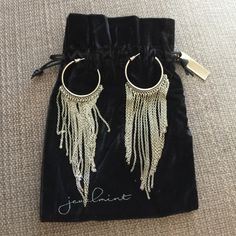 Fun And Sexy Fringe Earrings From Jewelmint. Gorgeous Day Or Night. Fringe Earrings, Earrings Color, Amazing Jewelry, Jewelry Earrings, Women Jewelry, Women Shopping, Black, Color