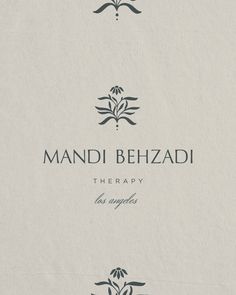 Daisy logo design for Mandi Behzadi Therapy Therapist Logo Design Ideas, Neutral Logo Design, Therapy Branding Design, Organic Logo Design Inspiration, Mom Branding, Counselling Logo, Branding For Therapists, Therapist Logo Design