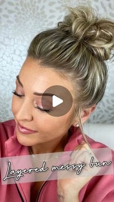 Short Hair Short Layers, Hair Short Layers, Tutorial Chignon, Bun For Short Hair, The Perfect Messy Bun, Perfect Messy Bun