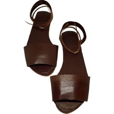 We took inspiration from the Balearic island of Menorca to create the perfect casual sandal to run around in. A thick peep toe style band of kangaroo leather encases the front of the foot. A sling back secures the heel with 5mm leather lacing that fastens with a buckle around the ankle ensures that you’ll feel comfortable and secure all day long. | D'Arçé Sandals | Women's Menorquina Sandal, Chocolate (Brown, Size 40)  |  Maisonette collects the best children’s products from around the world (un Brown Closed Toe Slingback Sandals For Vacation, Brown Ankle Strap Sandals With Rubber Sole, Closed Toe Brown Slingback Sandals For Beach, Brown Closed Toe Slingback Sandals For Beach, Brown Closed Toe Slingback Sandals With Rubber Sole, Brown Open Heel Toe Ring Sandals For Beach, Brown Open Toe Beach Sandals, Brown Slingback Sandals With Single Toe Strap For Beach, Brown Open Heel Huarache Sandals For Beach