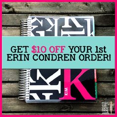 a notebook with the words, ern conden life planner series favorite accessory shops pt 2