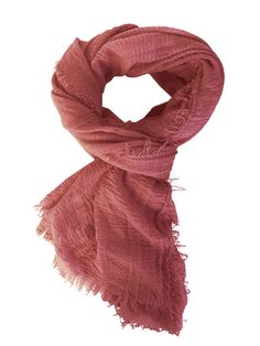 Unmissable deal! Boho Cotton Lightweight Scarves-Handwoven Scarf-Rubyzaar, now at an incredible price of $35.00! Grab it now! Coral Scarf, Hand Dyed Scarves, Bohemian Scarves, Rose Scarf, Boho Shawl, Boho Scarf, Wrap Clothing, Style Scarf, Spring Scarves