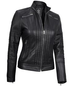 Black Cafe Racer Leather Jacket
Upgrade your style to the next level with this black cafe racer jacket. Features include mandarin collar, four zippers pocket, two on the chest and two on the waist, Patterned on the central area and on the sleeves. A perfect timeless outfit for ladies to flaunt with style. Black Winter Outerwear With Metal Zipper, Fitted Winter Biker Jacket With Metal Zipper, Fitted Biker Jacket With Metal Zipper For Winter, Black Leather Jacket With Metal Zipper, Black Biker Jacket With Metal Zipper For Winter, Fitted Outerwear With Zipper Closure And Stand Collar, Fitted Leather Jacket With Zipper For Biker Events, Fitted Black Outerwear With Metal Zipper, Fitted Zipper Outerwear For Biker Events