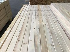 the wooden deck is ready to be built