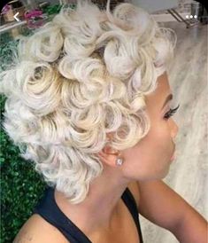 Wig Units, Blonde Hairstyles, Hair Porosity, Medium Short Hair, Hair Pixie, Pin Curls