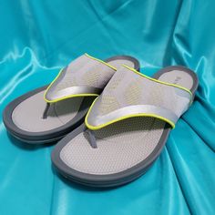 New W/Box . Slip On Sandals . Adjustable Slip-on Flip Flops For Summer, Non-slip Gray Slip-on Flip Flops, Sporty Adjustable Non-slip Flip Flops, Multicolor Slip-on Flip Flops For Vacation, Multicolor Non-slip Slip-on Flip Flops, Strappy Sandals Gladiators, Strappy Wedges, Pink Sandals, Studded Sandals