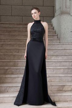 Luxury Black Evening Dress For Banquet, Brocade Evening Dress For Gala, Fitted Sleeveless Evening Dress For Formal Events, Sleeveless Fitted Evening Dress For Formal Occasions, Fitted Sleeveless Formal Evening Dress, Sleeveless Fitted Formal Evening Dress, Black Luxury Gown For Banquet, Luxury Black Gown For Banquet, Luxury Sleeveless Evening Dress For Formal Occasions