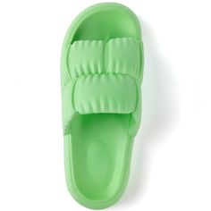 Cloud Slides Sandals For Women Men Youthcozy Comfy Quick Drying Shower Slippers For Indoor Outdoor Spa Bath Pool Gym Walk Beach On Cloud Casual Platform Sandals Youth Teen Kid Would Love Width: 4.5 Inches Depth: 3.3 Inches Length: 14.0 Inches Marked China Size 36-37 Converts To A U.S. 5/6 Neon Green Green Non-slip Synthetic Slides, Comfortable Green Synthetic Flip Flops, Comfortable Green Slide Slippers, Green Non-slip Casual Slippers, Comfortable Green Slides With Textured Footbed, Comfortable Green Synthetic Slippers, Green Comfortable Slippers With Textured Footbed, Green Flat Slippers With Textured Footbed, Casual Green Non-slip Slippers