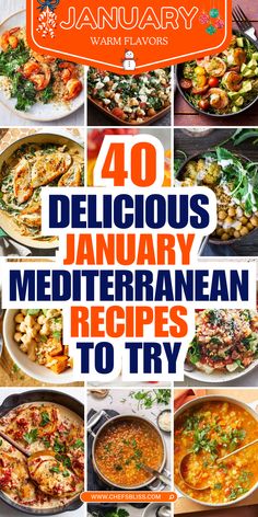 the cover of january's 40 delicious and healthy vegetarian recipes to try out for dinner