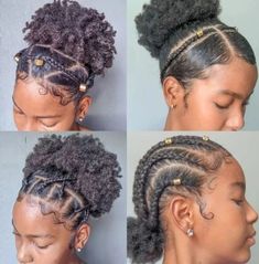 Hair Type 4c Hairstyles, Natural Hair Styles For 4c Hair, Braids 2024, Curly Natural Hairstyles, Afro Bun, Quick Styles, Type 4c Hairstyles