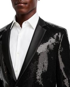 Hugo Arti Sequin Extra Slim Fit Dinner Jacket Fit Dinner, Slim Fit Tuxedo, Dinner Jacket, Slim Fit Blazers, Black Luxury, Tuxedo Jacket, Black Blazers, Sport Coat, Hugo Boss