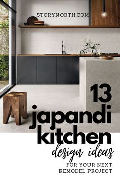 the cover of an article about japanese kitchen design ideas for your next remodel project