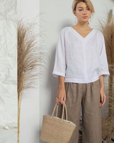 Heidi Linen Top – VAST Skirts Pattern, Linen Camisole, Linen Shirts Women, Summer Linen, Linen Style, Linen Blouse, Casual Tops For Women