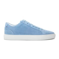 Women's Baby Blue Suede Sardegna Sneaker II – Del Toro Shoes Skin Line, Formal Accessories, Handmade Hair Accessories, Baby Sneakers, Retro Sneakers, Suede Sneakers, Blue Suede, Suede Heels, Cotton Lace