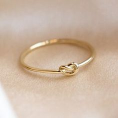 Gold Rings Without Stones For Women, Elizabeth Stone, Gold Knot Ring, Friendship Ring, Love Knot Ring, Local Eclectic, Golden Design, Knot Tie, Gold Rings Simple