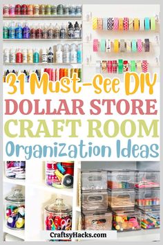 dollar store craft room organization ideas