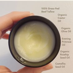 Tallow Skin Care, Tallow Face Cream, Beef Tallow, Organic Castor Oil, Sweet Orange Essential Oil, Oil Cleanser, Orange Essential Oil, Real Ingredients