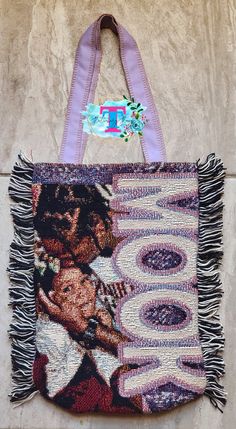 Personalized Tapestry Tote Bag with your own images. Can use up to 4 images. London Birthday, Tapestry Blanket, Tapestry Bag, 4 Images, Outfit Style, Custom Tapestry, Mardi Gras, Fashion Inspo, Etsy Gift Card