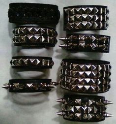 Stile Punk Rock, Nikki Sixx, Estilo Punk, Negroni, Funky Jewelry, Leather Bracelets, Grunge Style, Gothic Jewelry, Dream Jewelry