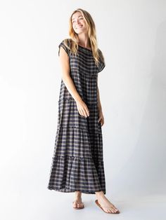 Boho Bandeau, College Roommate, Tan Plaid, Maxi Dress Navy, Natural Life, House Dress, Woven Dress, Bohemian Clothes, Favorite Dress