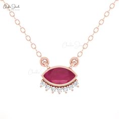 Description The elegance of fine jewelry with the Floating Ruby Dainty Necklace, a perfect blend of modern design and classic craftsmanship. Its combination of a prong set diamond and a bezel set ruby in 14k solid gold makes it a cherished piece, especially for those born in July. Product Details SKU CJ-N-1779-R Metal 14K Solid Gold Chain Type Cable Chain Chain length 14+2 inch Closing Mechanism Spring Ring Product dimension 16 inch x 8.6mm Birthstone July Certification N/A Ruby Details Stone Si Elegant Marquise Birthstone Necklaces, Elegant Marquise Birthstone Necklace, Born In July, July Born, Solid Gold Chains, Set Necklace, Ruby Rose, July Birthstone, Dainty Necklace