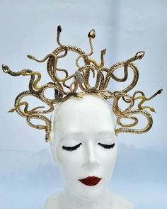 Adjustable Gold Costume Headpieces, Adjustable Gold Headpiece For Costume, Gold Headband For Costume, Gold Costume Hats With Round Crown, Gold Tall Crown Costume Hats And Headpieces, Gold Costume Hats And Headpieces For Carnival, Gold Crown Headpiece For Carnival, Gold Fantasy Headpiece For Carnival, Gold Fantasy Headpiece With Structured Crown