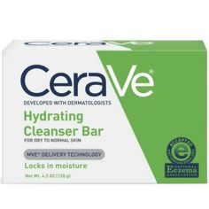 Cerave Hydrating Cleanser Bar Soap For Normal To Dry Skin Nwt Full Size Bar Cerave Hydrating Cleanser, Best Bar Soap, Cerave Skincare, Best Facial Cleanser, Hydrating Cleanser, Foaming Face Wash, Oil Free Moisturizers, Facial Cleansers, Skin Cleanser Products