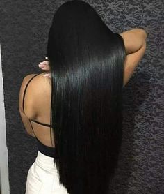 Soft Black Hair, Long Dark Hair, Blowout Hair, Business Hairstyles, Silk Hair