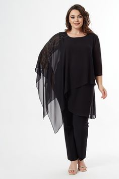 ⭐GENERAL FEATURES⭐ Moda Alba plus size blouse is made of silk crepe 100% pes fabric. The modern ball measurements on the mannequin in the image are bust 100 cm, hips 106 cm, waist 82 cm and height 175 cm. You can choose the size that suits you with this unique oversized shirt with different size options. You can choose the best work tops that fit you, thanks to the plus size comfort. It does not contain chemicals that may affect human health. ✨STYLISH AND ELEGANT✨ Moda Alba minimal blouse is pro Black Chiffon Blouse For Formal Occasions, Chiffon Blouse With Sheer Sleeves For Evening, Silk Flowy Blouse For Party, Evening Chiffon Blouse With Sheer Sleeves, Silk Flowy Party Blouse, Fitted Chiffon Blouse For Evening, Elegant Evening Georgette Blouse, Elegant Sheer Chiffon Blouse, Elegant Chiffon Blouse