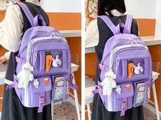 Kawaii Students Backpack Set PN5069 Including 4 pieces. ●Size:46*32*15cm ●Material :canvas (Please allow 1-3cm differs due to manual measurement.As different computers display colors differently,the color of the actual may vary slightly from the above images.Thanks for your understanding.) ●About Shipping: We attach great importance to the orders of each customer and parcel delivery. 1.Processing time: 2-3 business days. 2.Shipping time: 10-15 business days to US, please allow 3-4 weeks shipping Kawaii Rectangular Backpack, Kawaii Standard Backpack With Zipper Closure, Kawaii Rectangular Backpack With Zipper, Pink Portable Kawaii Backpack, Pink Harajuku Student Backpack, 80 Fashion, Backpack Set, Cartoon Bag, Parcel Delivery