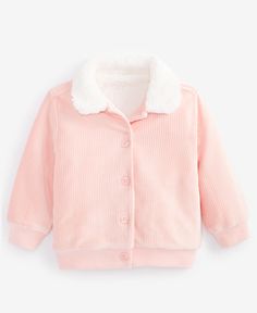 in stock Cute Fleece Outerwear For Winter, Cute Pink Fleece Outerwear, First Impressions, Corduroy Jacket, Pick Up, In Store, Buy Online, Satin