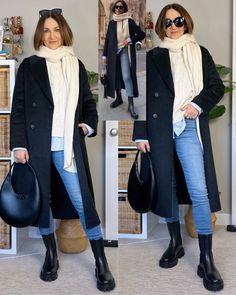 Casual chic winter outfit ideas for 2024, winter style, winter fashion finds, winter looks Blue Button Up Shirt, Rock Chic