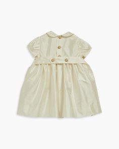 100% natural Dupioni silk Garment fits true to size Fully lined Beautifully hand crafted in Spain by Amaia Bespoke item, allow 4 weeks delivery time Hand Smocked Dress, Ivory Colour, Baby Boy Shirts, Girls Special Occasion Dresses, Dupioni Silk, Christening Gowns, Dress Gift, Dress Elegant, Special Birthday