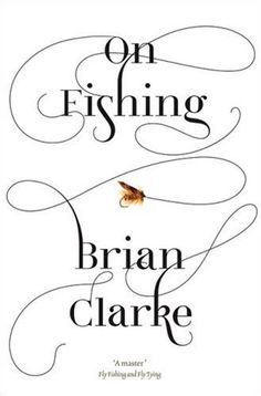 a book cover with the title on fishing, written in black and orange inks