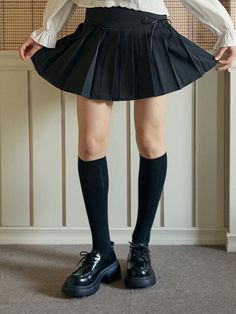 Composition : COTTON 65% and POLYURETHANE 35%Color : BLACK_FREECountry of Origin : Republic of Korea Colorful Sneakers, Knee High Socks, Adidas Gazelle, High Socks, Knee High, Autumn Fashion, Tights, Stockings, Mini Skirts