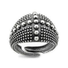 Add a touch of style with our Men's Helmet Ring, crafted from rhodium-plated sterling silver and precision-stamped. This ring features a bold and distinctive design, perfect for men who want a unique accessory. With a rounded finish, it is lightweight and comfortable to wear all day without weighing down the finger. Crafted from solid sterling silver that is completely nickel-free, this ring is also retractable and adjustable, ensuring a perfect, personalized fit. Main features: * Material: Rhod Adjustable Silver Engraved Metal Ring, Adjustable Engraved Silver Ring, Adjustable Silver Engraved Ring With Oxidized Finish, Adjustable Silver Ring With Oxidized Finish, Adjustable Nickel-free Antique Silver Rings, Adjustable Antique Silver Nickel-free Rings, Silver Round Signet Ring, Classic Silver Metal Dome Ring, Classic Adjustable Silver Dome Ring