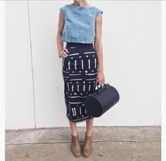 cute patterned pencil skirt Skirt Diy, Rock Outfit, Skirt Denim, Skirt Midi, A Skirt, Skirt Outfit, Mode Inspo, Inspiration Mode, Looks Style