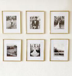 four framed photographs hanging on the wall