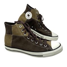 Converse Chuck Taylor High Top Brown Velvet Shoe Men Size Skate Sneakers A04327F Brand new with box no lid. 100% AUTHENTIC! We could tell you that it’s the OG basketball shoe, created over 100 years ago. Or that the design has largely stayed the same, because why mess with a good thing. Or how it became the unofficial sneaker of all your favorite artists and musicians, who each made it their own. Yeah, we could share a lot of stories, but the one that matters most isn’t ours—it’s yours. It’s how and where you take your Chucks. The legacy is long, but what comes next is up to you. We just make the shoe. You make the stories. Canvas upper is lightweight and durable The timeless silhouette you know and love High profile for classic coverage Medial eyelets enhance airflow Classic All Star ankl Light Brown Converse, Retro Brown High-top Skate Shoes, Brown High-top Sneakers For Skateboarding, Brown High-top Synthetic Skate Shoes, Brown Converse High-top Sneakers, Converse Brown High-top Canvas Shoes, Velvet Shoe, Brown Converse, Skate Sneakers