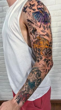 a man with a tattoo on his arm