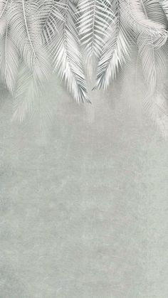 an abstract background with palm leaves on the left and right sides, in shades of gray