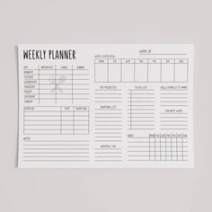 Stay organized with this minimalist weekly planner template, designed to keep your tasks and priorities in check. Featuring multiple sections for daily to-do lists, checkboxes, and notes, it helps streamline your weekly planning. Whether you prefer to use it digitally or print it out, this planner is available in A4 and Letter sizes for versatile use. Perfect for managing work, home, or personal goals, it provides a clean and simple layout that's easy to follow. Instantly download the PDF and st Planner Template Minimalist, Minimalist Weekly Planner, To Do List Printable, Simple Layout, Checklist Printable, Weekly Planner Template, List Printable, Work Home, Weekly Planning