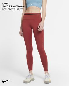 Running Leggings, Trail Running, Mid Rise, Leggings, Running, Nike, Pants, Trousers