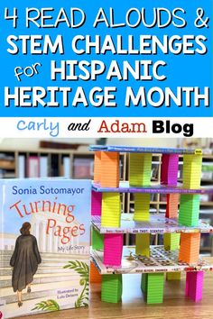 September is Hispanic Heritage Month, and it’s the perfect time to integrate STEM and literacy to help teach elementary students about diversity in STEM and professional careers.  Here are 4 of our favorite STEM Read Aloud activities and challenges for kids to use in your classroom during Hispanic Heritage Month. #STEM #hispanicheritagemonth Hispanic Heritage Month Read Alouds, Hispanic Heritage Month Activities 2nd Grade, Hispanic Heritage Month Activities Elementary, Hispanic Heritage Month Kindergarten, Hispanic Heritage Month Crafts For Kids, Spanish Heritage Month Activities, Hispanic Heritage Projects