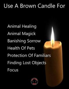 Witchcraft Candles, Brown Candles, Candle Reading, Witch Candles