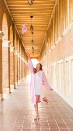 Senior Pics: pink gown  • Amazon pink gown  • Legally blond inspo  • What like its hard?  • Cap throw  • Pink graduation gown  • Sassy Pink Grad Photoshoot, Senior Grad Outfits, Kindergarten Graduation Pictures Pink, Grad Photoshoot Unique, Pink Graduation Gown And Cap, Highschool Grad Photoshoot, Pink Cap And Gown Senior Pictures, Graduation Poses Cap And Gown Grad Pictures Photo Ideas