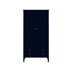 a black armoire with two drawers