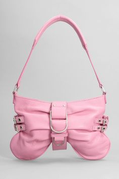 Hand Bag In Rose-pink Leather Pink Soft Leather Evening Shoulder Bag, Pink Leather Bag For Formal Occasions, Pink Shoulder Bag With Metal Hardware For Evening, Pink Formal Bag With Metal Hardware, Formal Pink Shoulder Bag In Soft Leather, Feminine Pink Leather Shoulder Bag, Formal Pink Soft Leather Shoulder Bag, Formal Pink Leather Bag, Chic Pink Bags With Metal Hardware