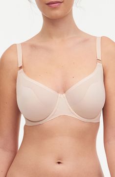 Rippling waves trace this chic, French-designed bra that offers firm support, a seamless finish and a light-as-air feel perfect for everyday wear. 70% nylon, 30% elastane Hand wash, dry flat Imported Elegant Stretch Nylon Bra, Elegant Full Coverage Bra With Light Support, Nylon Underwire Bra With Light Support, Elegant Seamless Stretch Nursing Bra, Elegant Full Coverage Nursing Bra With Light Support, Underwire Nylon Bra With Light Support, Elegant Beige Seamless Nursing Bra, Elegant Seamless Contoured Bra, Elegant Contoured Seamless Bra